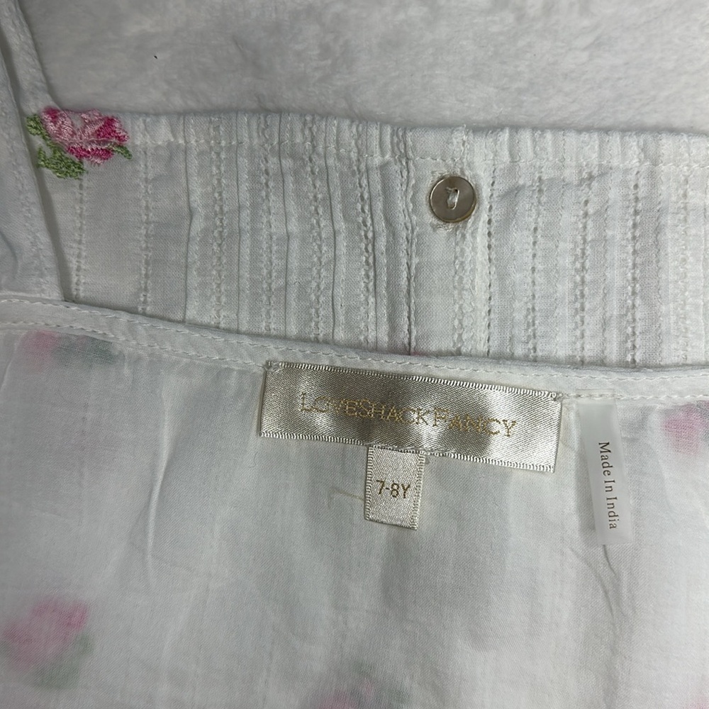 White Floral Embroidered Top - Picture 4 of 4